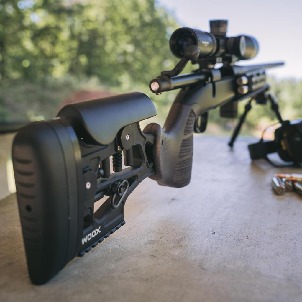 Woox Chassis EXACTUS HOWA 1500/WEATHERBY SA MIDNIGHT GREY