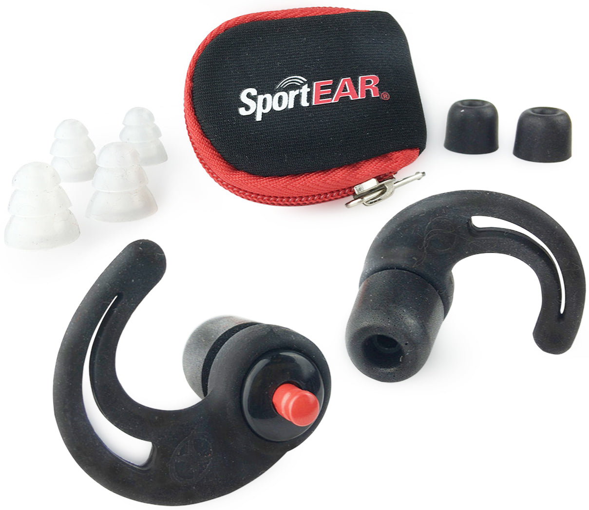 Sportear SILICONE EARPLUGS RED 4 PACK